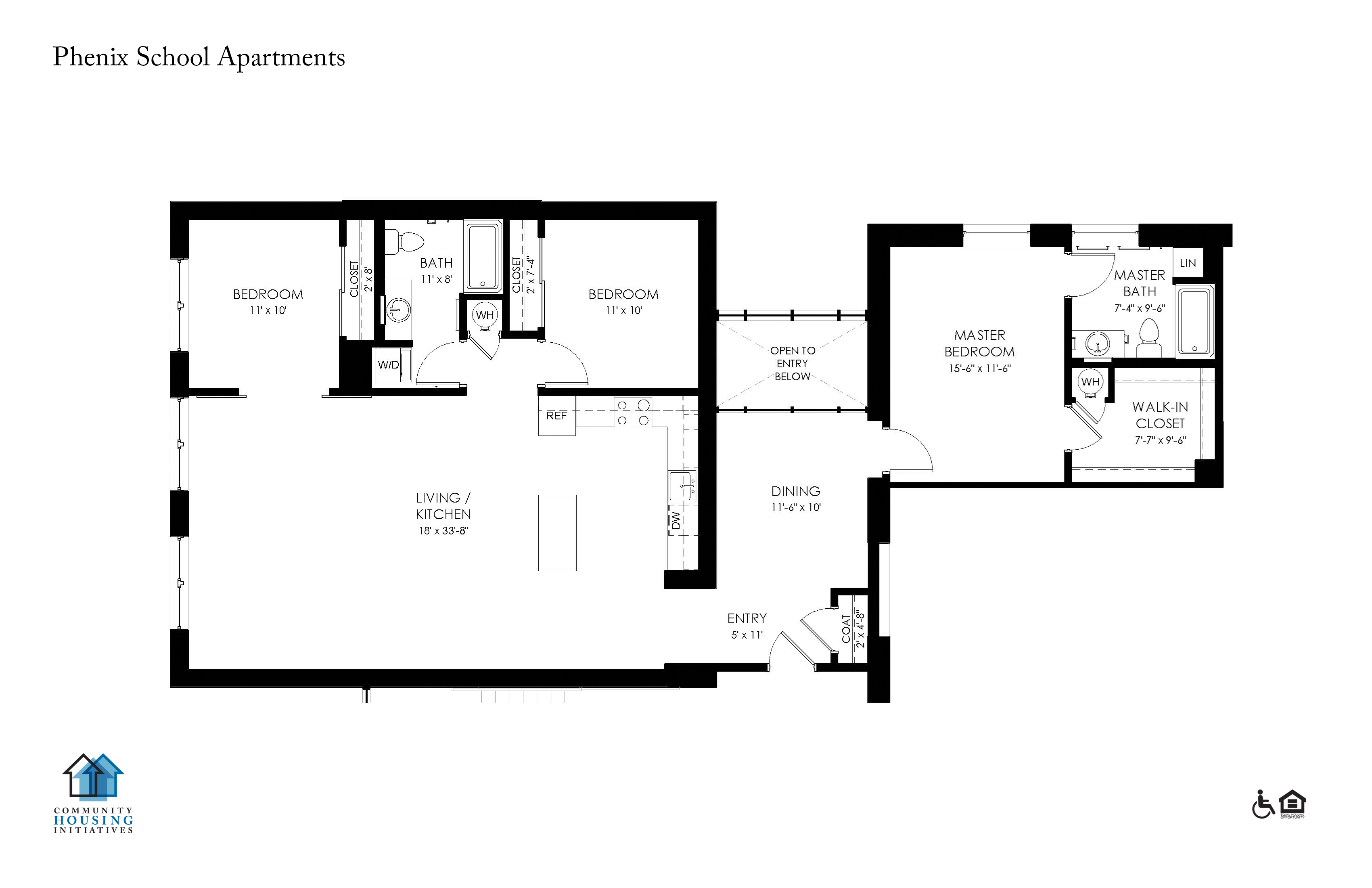 Typical three bedroom.